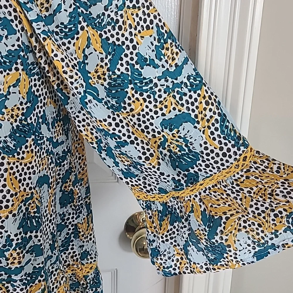 Fever Mixed Prints Blouse - Picture 3 of 12